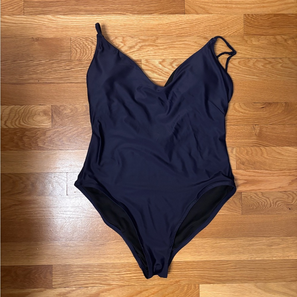 J. Crew Navy One-Piece Swimsuit. Size 8.